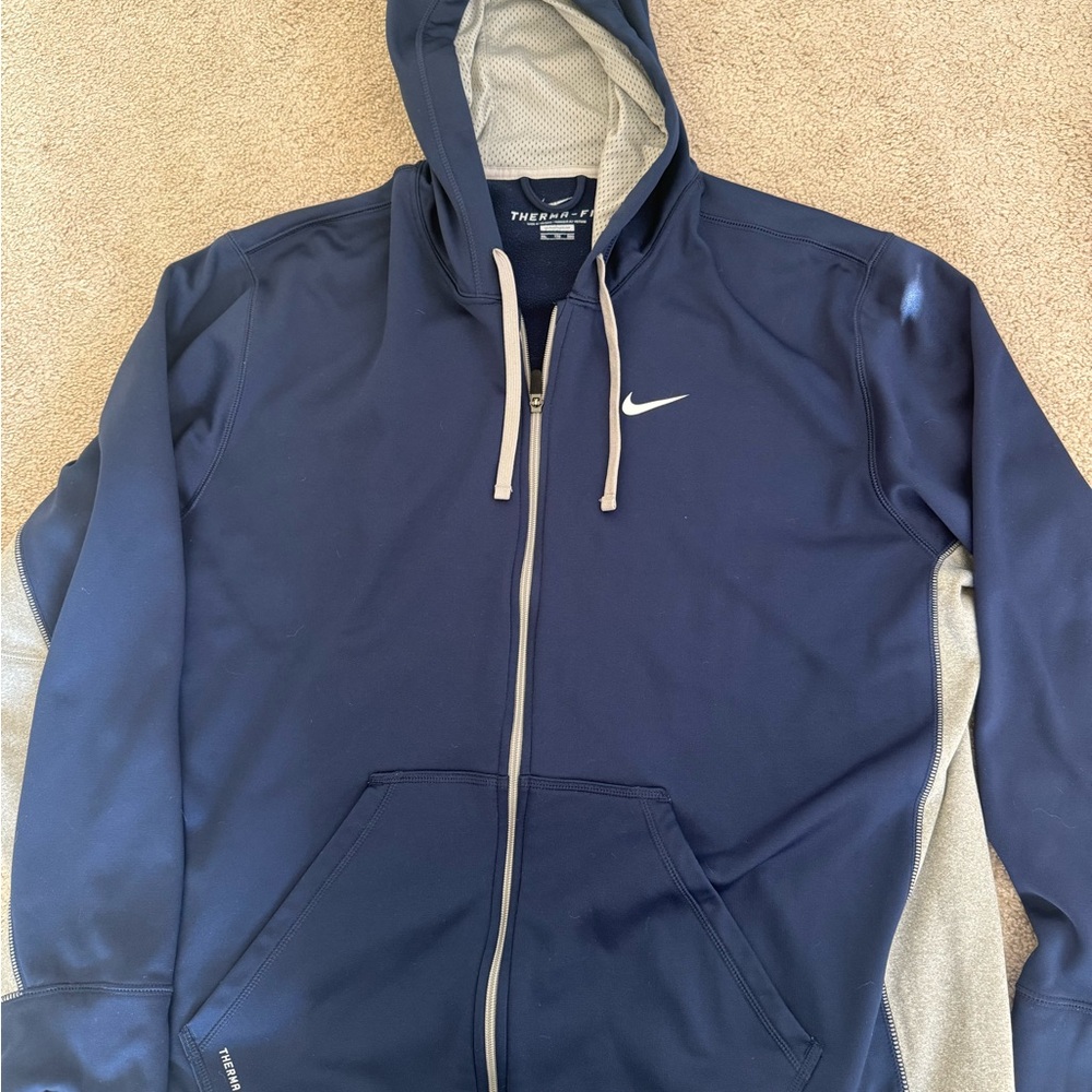 Nike Therma-Fit Navy and Beige Jacket size XXL